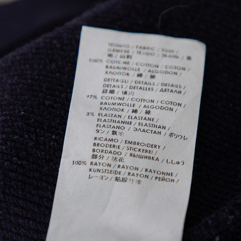 Stella McCartney Navy Blue Knit Embroidered Detailed Top M For Women 9 Stella McCartney Navy Blue Knit Embroidered Detailed Top M For Women - Image 7