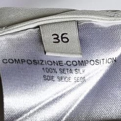 Stella McCartney Off White Silk Satin Ruffled Neck Top XS For Women -Stella McCartney Sales luxury women stella mccartney used clothes p559703 005