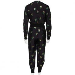 Stella McCartney Black Fil Coupe Rib Knit Trimmed Jacket & Pant Set XXS For Women 13 Stella McCartney Black Fil Coupe Rib Knit Trimmed Jacket & Pant Set XXS For Women -Stella McCartney Sales luxury women stella mccartney used clothes p560821 005