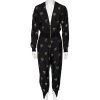 Stella McCartney Black Fil Coupe Rib Knit Trimmed Jacket & Pant Set XXS For Women