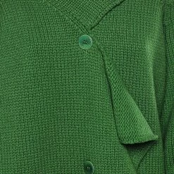Stella McCartney Green Wool Knit Oversized Coat M For Women -Stella McCartney Sales luxury women stella mccartney used clothes p563194 002
