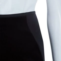 Stella McCartney Black Velvet Paneled Pencil Skirt S For Women -Stella McCartney Sales luxury women stella mccartney used clothes p56736 0004