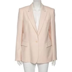 Stella McCartney Pink Wool Single Breasted Iris Blazer L For Women