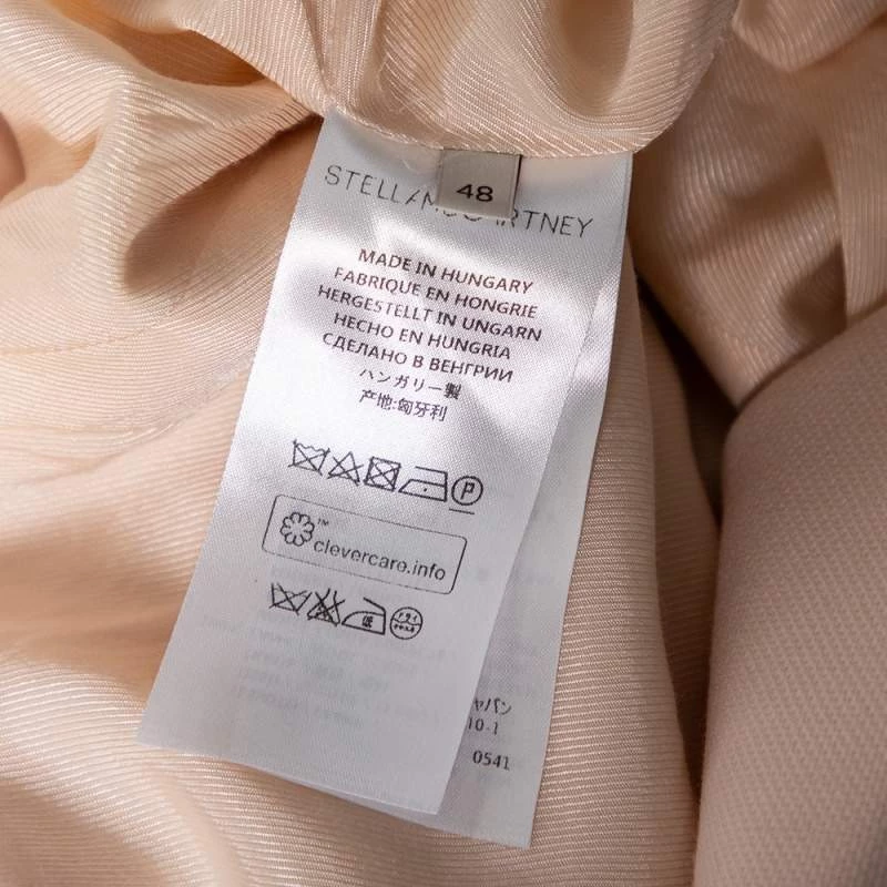 Stella McCartney Pink Wool Single Breasted Iris Blazer L For Women 8 Stella McCartney Pink Wool Single Breasted Iris Blazer L For Women - Image 6