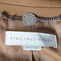 Stella McCartney Light Brown Wool Singe Breasted Blazer L For Women -Stella McCartney Sales luxury women stella mccartney used clothes p567793 004