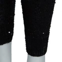 Stella McCartney Black Sequin Embellished Knit Racer Back Jumpsuit S For Women -Stella McCartney Sales luxury women stella mccartney used clothes p57347 007