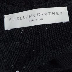 Stella McCartney Black Sequin Embellished Knit Racer Back Jumpsuit S For Women -Stella McCartney Sales luxury women stella mccartney used clothes p57347 009