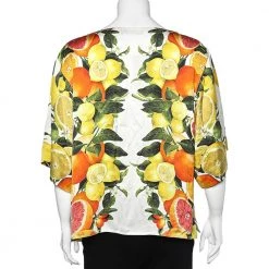 Stella McCartney Multicolored Citrus Printed Silk Blouse L For Women -Stella McCartney Sales luxury women stella mccartney used clothes p573612 001