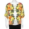 Stella McCartney Multicolored Citrus Printed Silk Blouse L For Women -Stella McCartney Sales luxury women stella mccartney used clothes p573612 007