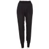 Stella McCartney Black Crepe & Rib Knit Hem Detail Pants M For Women