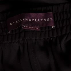 Stella McCartney Black Crepe & Rib Knit Hem Detail Pants M For Women -Stella McCartney Sales luxury women stella mccartney used clothes p574292 005