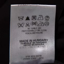 Stella McCartney Black Crepe & Rib Knit Hem Detail Pants M For Women -Stella McCartney Sales luxury women stella mccartney used clothes p574292 006