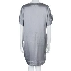 Stella McCartney Grey Silk Dotted Dress M For Women 15 Stella McCartney Grey Silk Dotted Dress M For Women -Stella McCartney Sales luxury women stella mccartney used clothes p57518 003