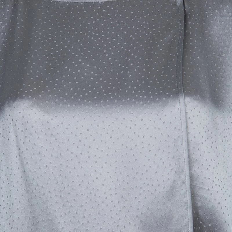 Stella McCartney Grey Silk Dotted Dress M For Women 10 Stella McCartney Grey Silk Dotted Dress M For Women - Image 8