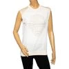 Stella McCartney White & Cream Mesh Sleeveless Crewneck Top S For Women -Stella McCartney Sales luxury women stella mccartney used clothes p576835 001