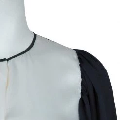 Stella McCartney Monochrome Gathered Sleeve Silk Blouse M For Women -Stella McCartney Sales luxury women stella mccartney used clothes p57910 0004