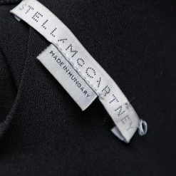 Stella McCartney Black Crepe Beaded Fringe Embellished Layered Dress M For Women -Stella McCartney Sales luxury women stella mccartney used clothes p589335 004