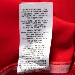 Stella McCartney Red Crepe Draped Sleeve Detail Long Evening Gown S For Women -Stella McCartney Sales luxury women stella mccartney used clothes p590254 007