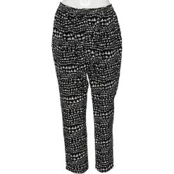 Stella McCartney Monochrome Heart Printed Silk Pants M For Women