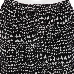 Stella McCartney Monochrome Heart Printed Silk Pants M For Women 13 Stella McCartney Monochrome Heart Printed Silk Pants M For Women -Stella McCartney Sales luxury women stella mccartney used clothes p591874 1644492789 006