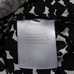 Stella McCartney Monochrome Heart Printed Silk Flounce Top M For Women -Stella McCartney Sales luxury women stella mccartney used clothes p591876 001