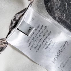 Stella McCartney Monochrome Silk Crepe De Chine Dog Printed Shirt S For Women -Stella McCartney Sales luxury women stella mccartney used clothes p591897 001