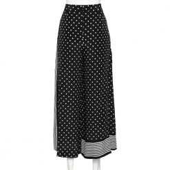Stella McCartney Monochrome Polka Dotted Silk Wide Leg Pants S For Women -Stella McCartney Sales luxury women stella mccartney used clothes p591942 006