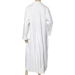 Stella McCartney Off White Linen Twill Long Overcoat L For Women -Stella McCartney Sales luxury women stella mccartney used clothes p592641 004