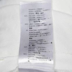 Stella McCartney Off White Linen Twill Long Overcoat L For Women -Stella McCartney Sales luxury women stella mccartney used clothes p592641 007