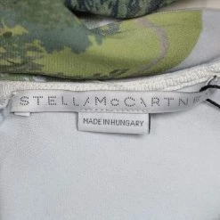 Stella McCartney Multicolor Printed Crepe Lurex Trim Midi Dress S For Women -Stella McCartney Sales luxury women stella mccartney used clothes p596402 005