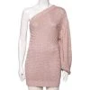 Stella McCartney Pink Knit One Shoulder Jumper S For Women