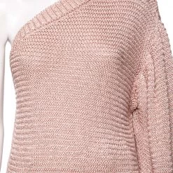 Stella McCartney Pink Knit One Shoulder Jumper S For Women -Stella McCartney Sales luxury women stella mccartney used clothes p596662 008
