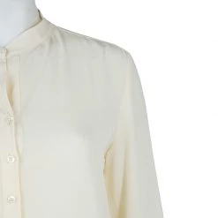 Stella McCartney Cream Silk Long Sleeve Blouse S For Women -Stella McCartney Sales luxury women stella mccartney used clothes p59684 004
