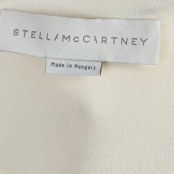 Stella McCartney Cream Silk Long Sleeve Blouse S For Women -Stella McCartney Sales luxury women stella mccartney used clothes p59684 009