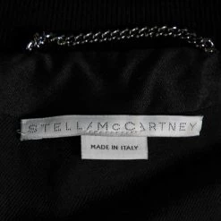 Stella McCartney Navy Blue And Black Cotton Bird Embroidery Bomber XS For Women 15 Stella McCartney Navy Blue And Black Cotton Bird Embroidery Bomber XS For Women -Stella McCartney Sales luxury women stella mccartney used clothes p597848 001