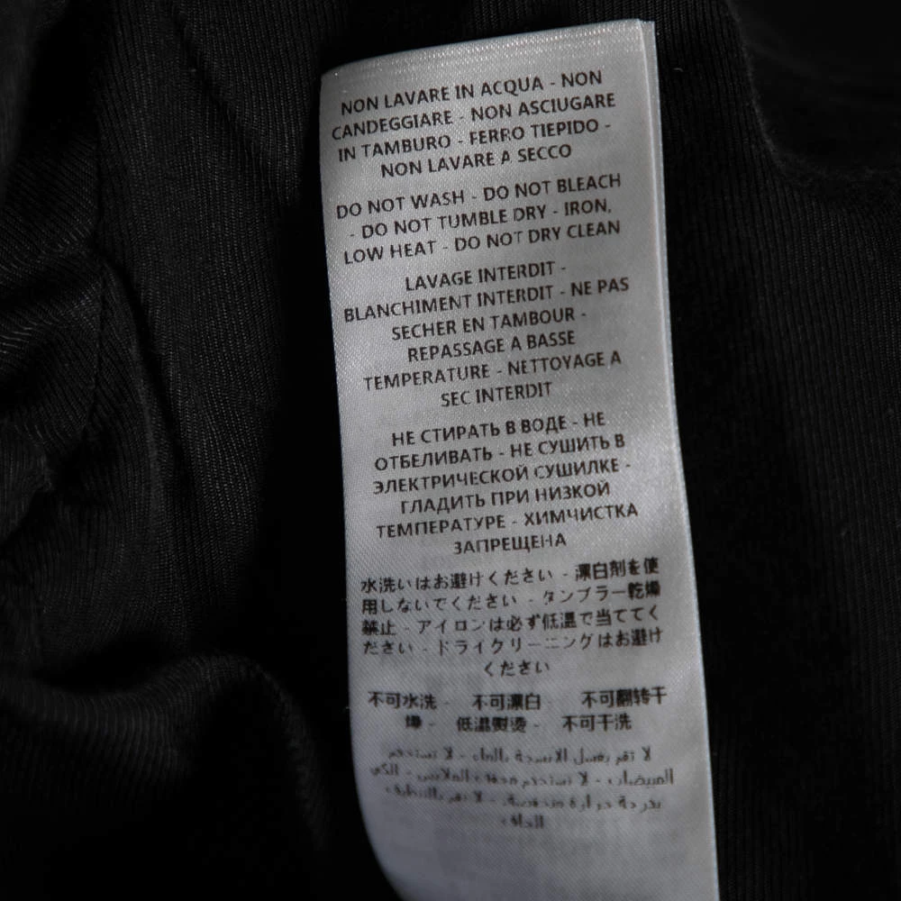 Stella McCartney Navy Blue And Black Cotton Bird Embroidery Bomber XS For Women 11 Stella McCartney Navy Blue And Black Cotton Bird Embroidery Bomber XS For Women - Image 9