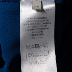 Stella McCartney Blue Stretch Cady Gathered Waist Maxi Dress M For Women -Stella McCartney Sales luxury women stella mccartney used clothes p598118 005