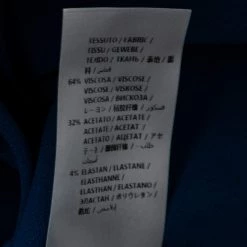 Stella McCartney Blue Stretch Cady Gathered Waist Maxi Dress M For Women -Stella McCartney Sales luxury women stella mccartney used clothes p598118 006