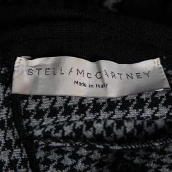 Stella McCartney Grey Houndstooth Patterned Wool & Lace Inset Dress M For Women -Stella McCartney Sales luxury women stella mccartney used clothes p599025 004