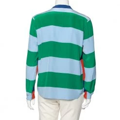 Stella McCartney Multicolored Striped Silk Button Front Shirt M For Women -Stella McCartney Sales luxury women stella mccartney used clothes p603310 001