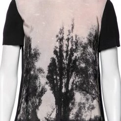 Stella McCartney Pink/Black Crepe Tree Printed Top M For Women -Stella McCartney Sales luxury women stella mccartney used clothes p603958 002