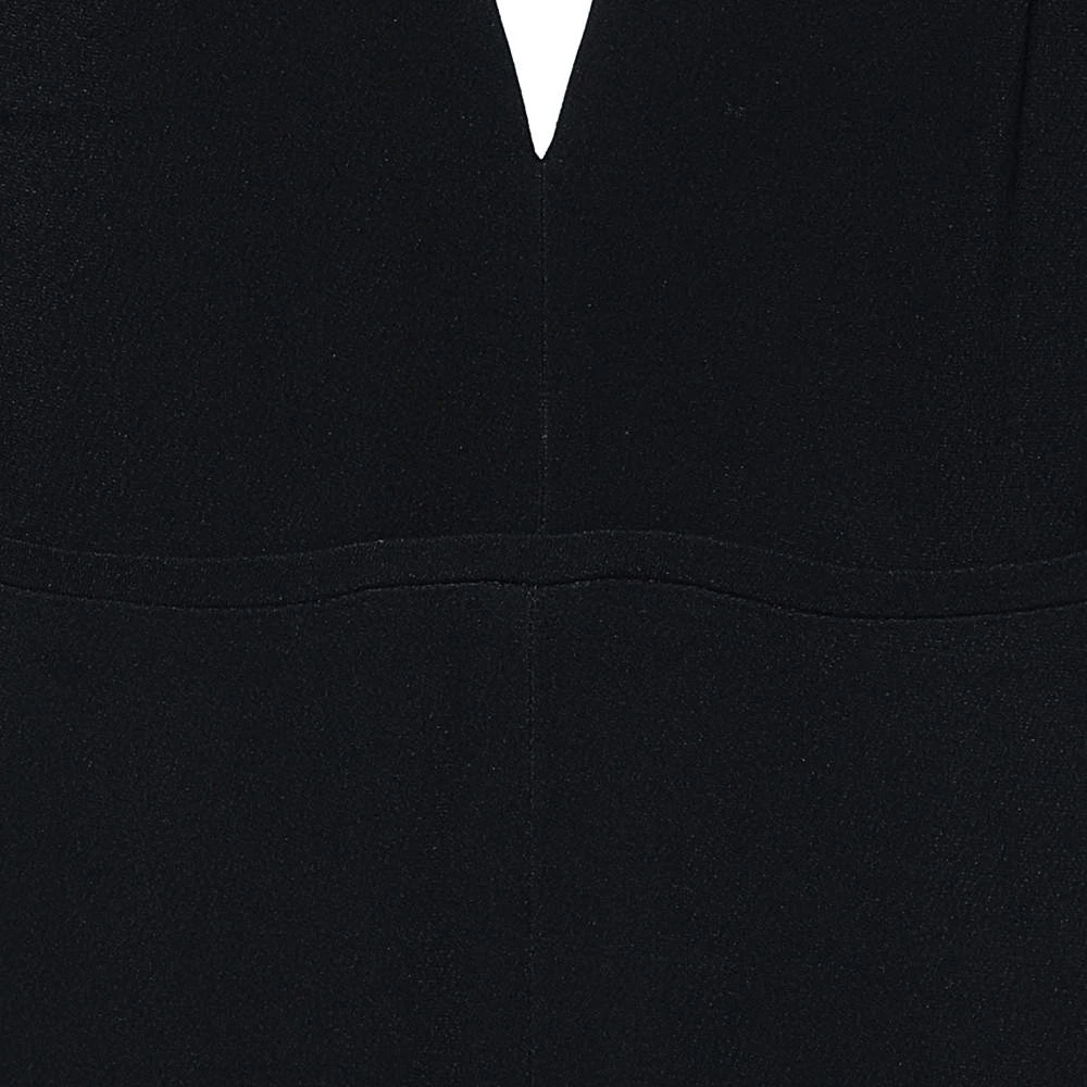 Stella McCartney Black Crepe Plunging Neck Jumpsuit L For Women 6 Stella McCartney Black Crepe Plunging Neck Jumpsuit L For Women - Image 4