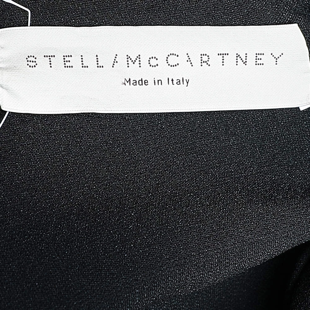 Stella McCartney Black Crepe Plunging Neck Jumpsuit L For Women 7 Stella McCartney Black Crepe Plunging Neck Jumpsuit L For Women - Image 5