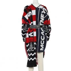 Stella McCartney Multicolor All Is Love Patched Wool Belted Oversized Shrug S For Women -Stella McCartney Sales luxury women stella mccartney used clothes p610387 007