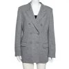 Stella McCartney Grey Wool Double Breasted Blazer M For Women 1 Stella McCartney Grey Wool Double Breasted Blazer M For Women -Stella McCartney Sales luxury women stella mccartney used clothes p611512 001