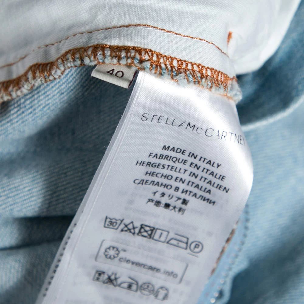 Stella McCartney Blue Denim Dungaree Dress S For Women 8 Stella McCartney Blue Denim Dungaree Dress S For Women - Image 6