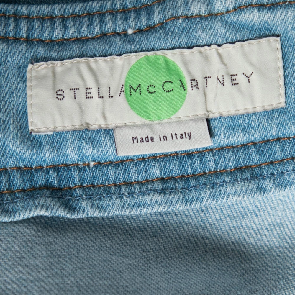 Stella McCartney Blue Denim Dungaree Dress S For Women 7 Stella McCartney Blue Denim Dungaree Dress S For Women - Image 5