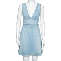 Stella McCartney Blue Denim Dungaree Dress S For Women