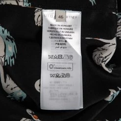 Stella McCartney Black Swan Printed Silk Button Front Shirt L For Women -Stella McCartney Sales luxury women stella mccartney used clothes p614090 008