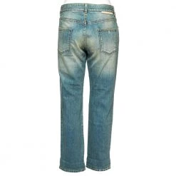 Stella McCartney Blue Two Toned Distressed Denim Jeans M For Women 10 Stella McCartney Blue Two Toned Distressed Denim Jeans M For Women -Stella McCartney Sales luxury women stella mccartney used clothes p614679 002